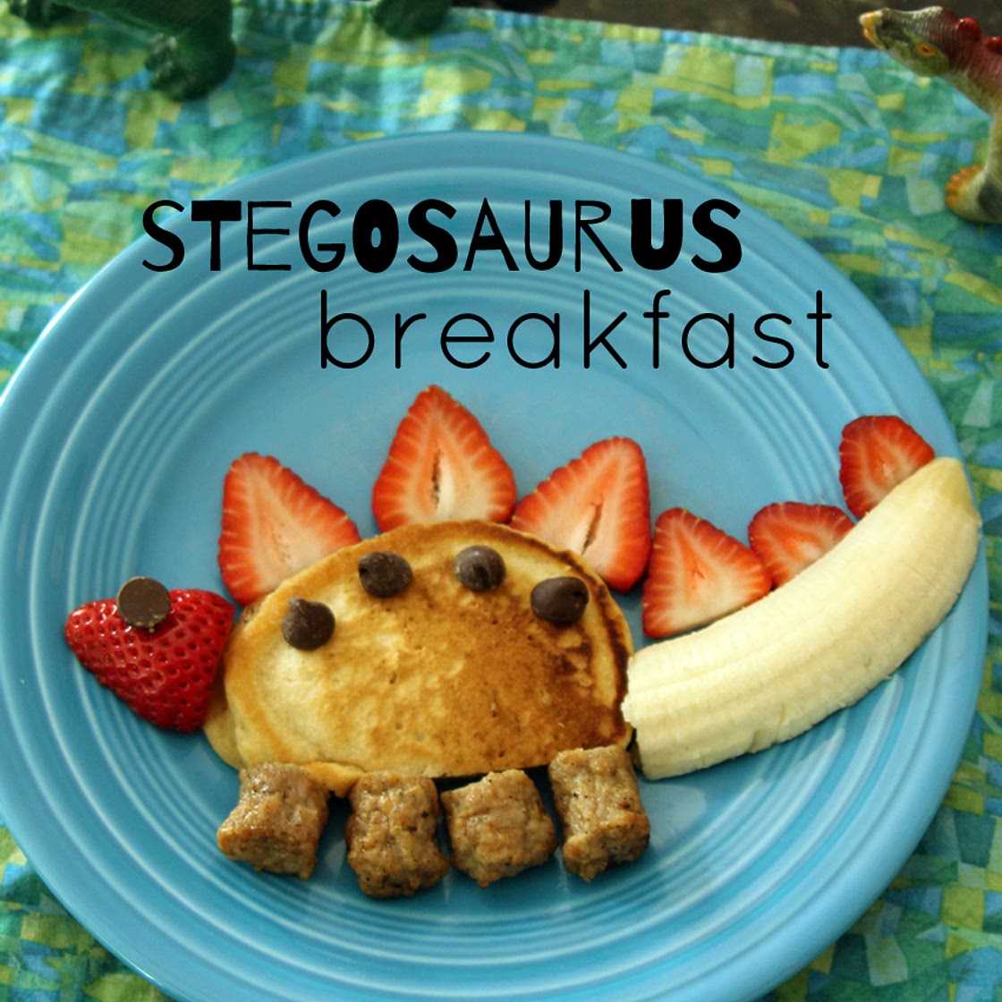 Silly Kid-Friendly Stegosaurus Breakfast | Make and Takes
