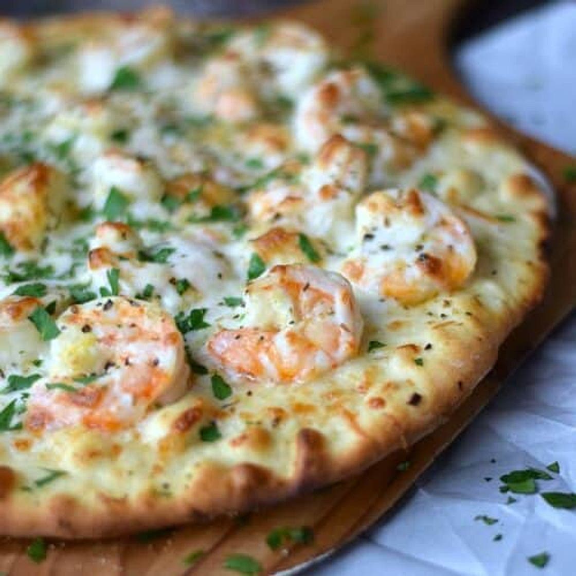 Shrimp Scampi Pizza