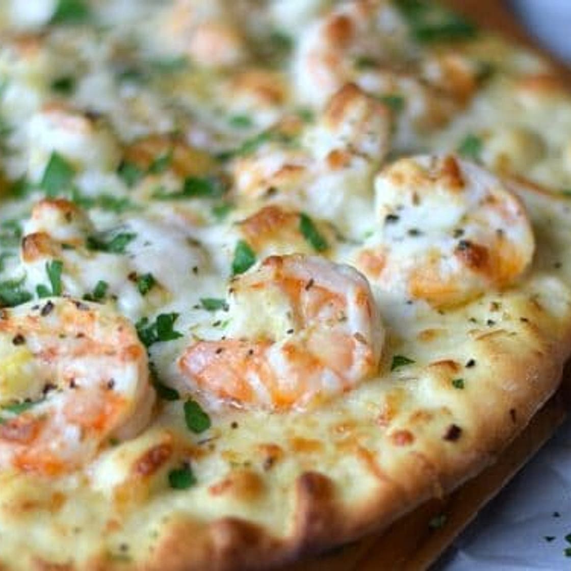 Shrimp Scampi Pizza