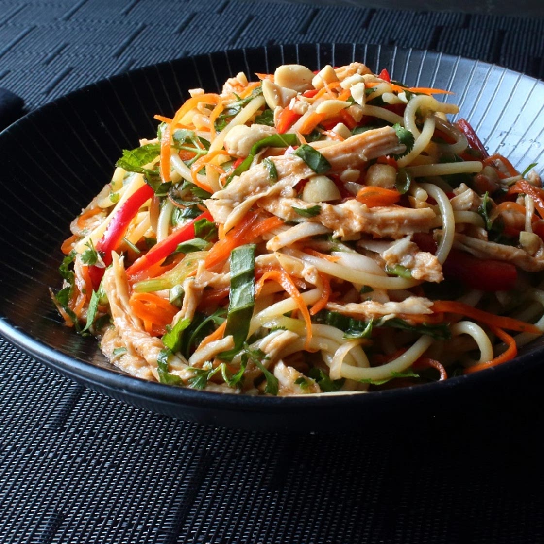 Cold Asian Chicken Noodle Salad