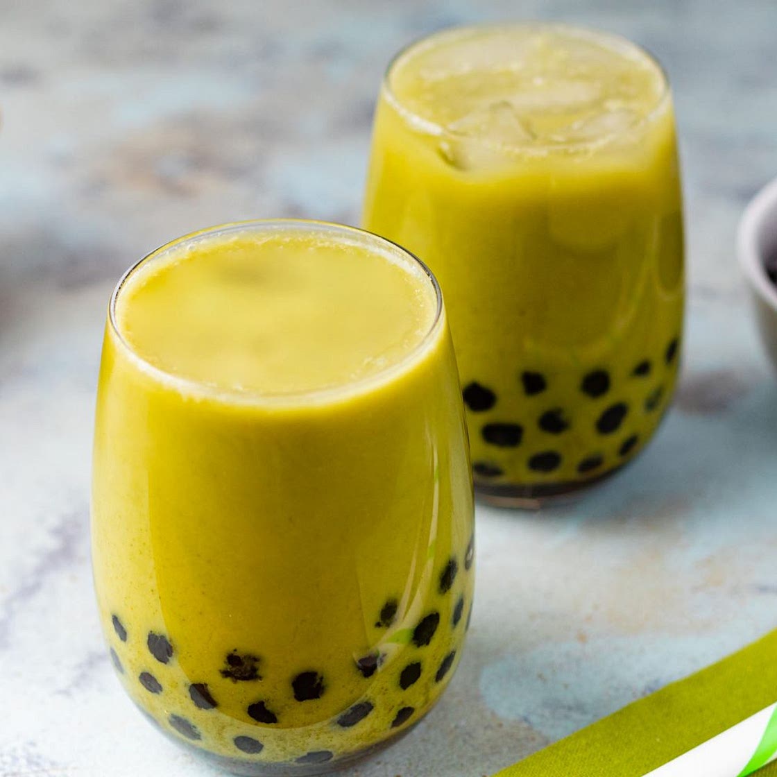 Creamy Matcha Bubble Tea