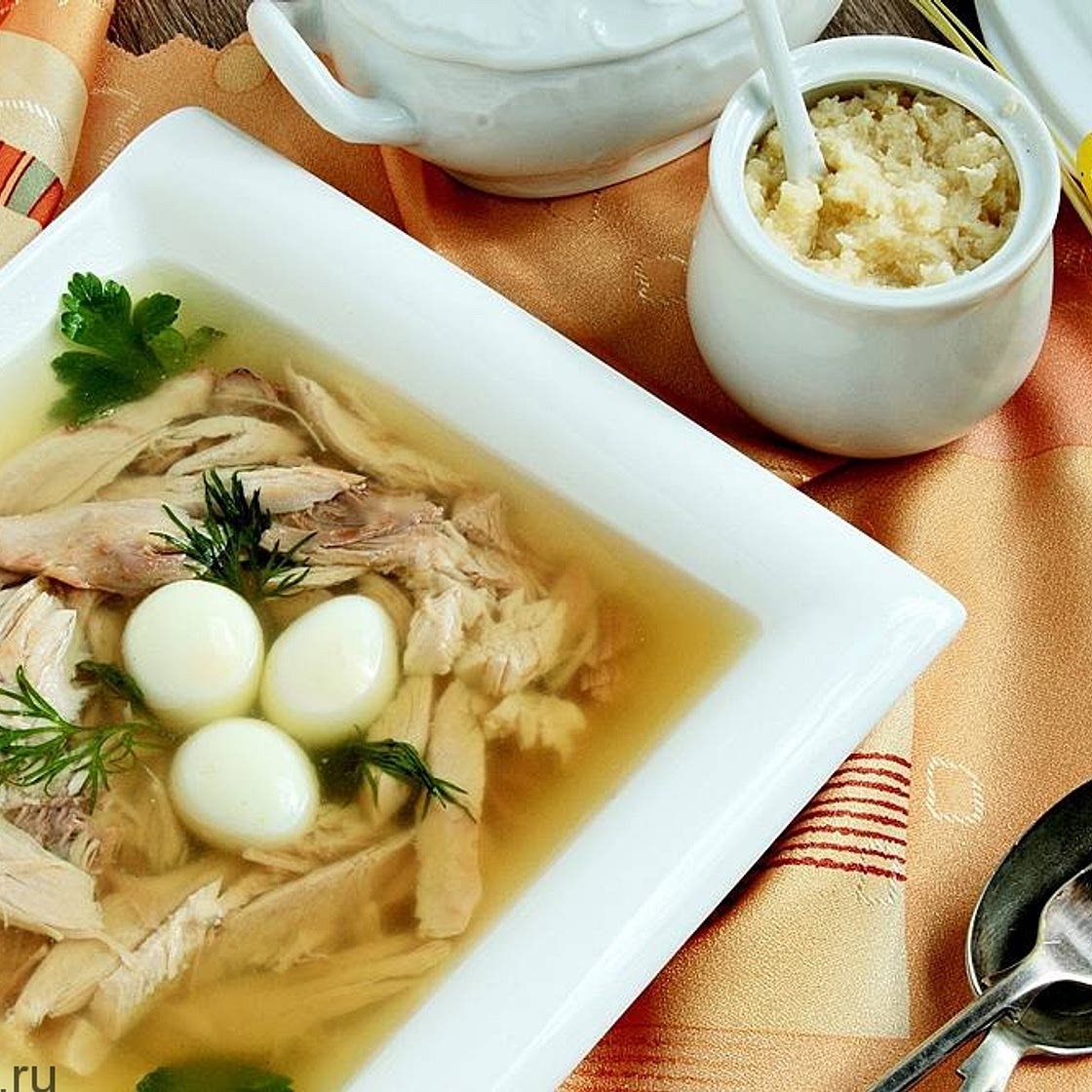 Пасхальное заливное из индейки
