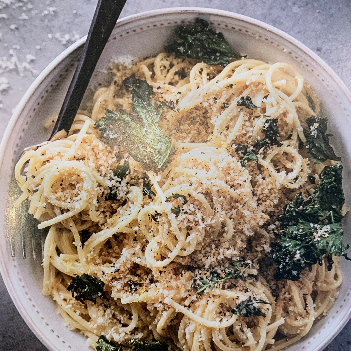 Crispy Kale Cacio e Pepe