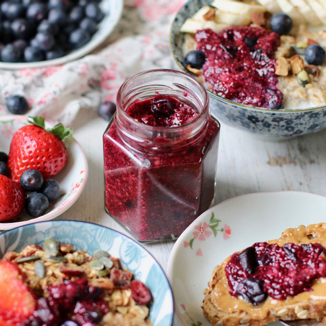 Easy Berry Chia Seed Jam
