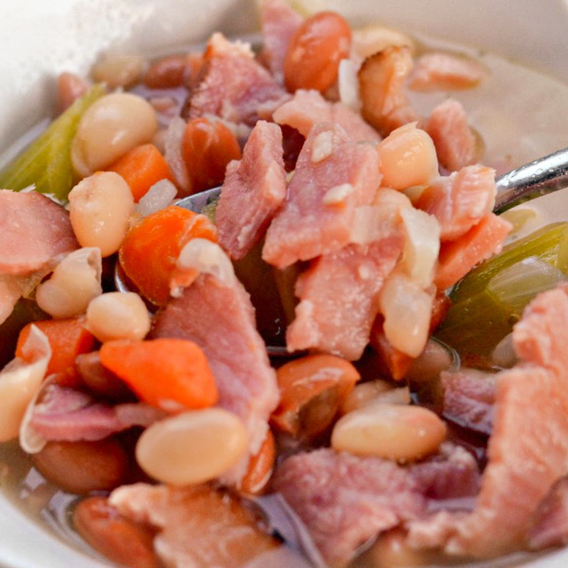 Quick Ham & Bean Soup