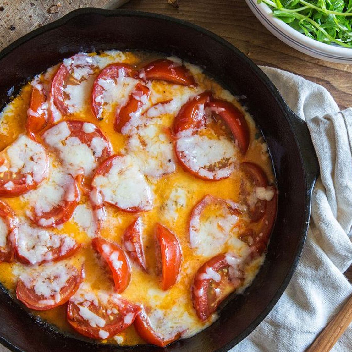 Melty Cheddar Tomatoes