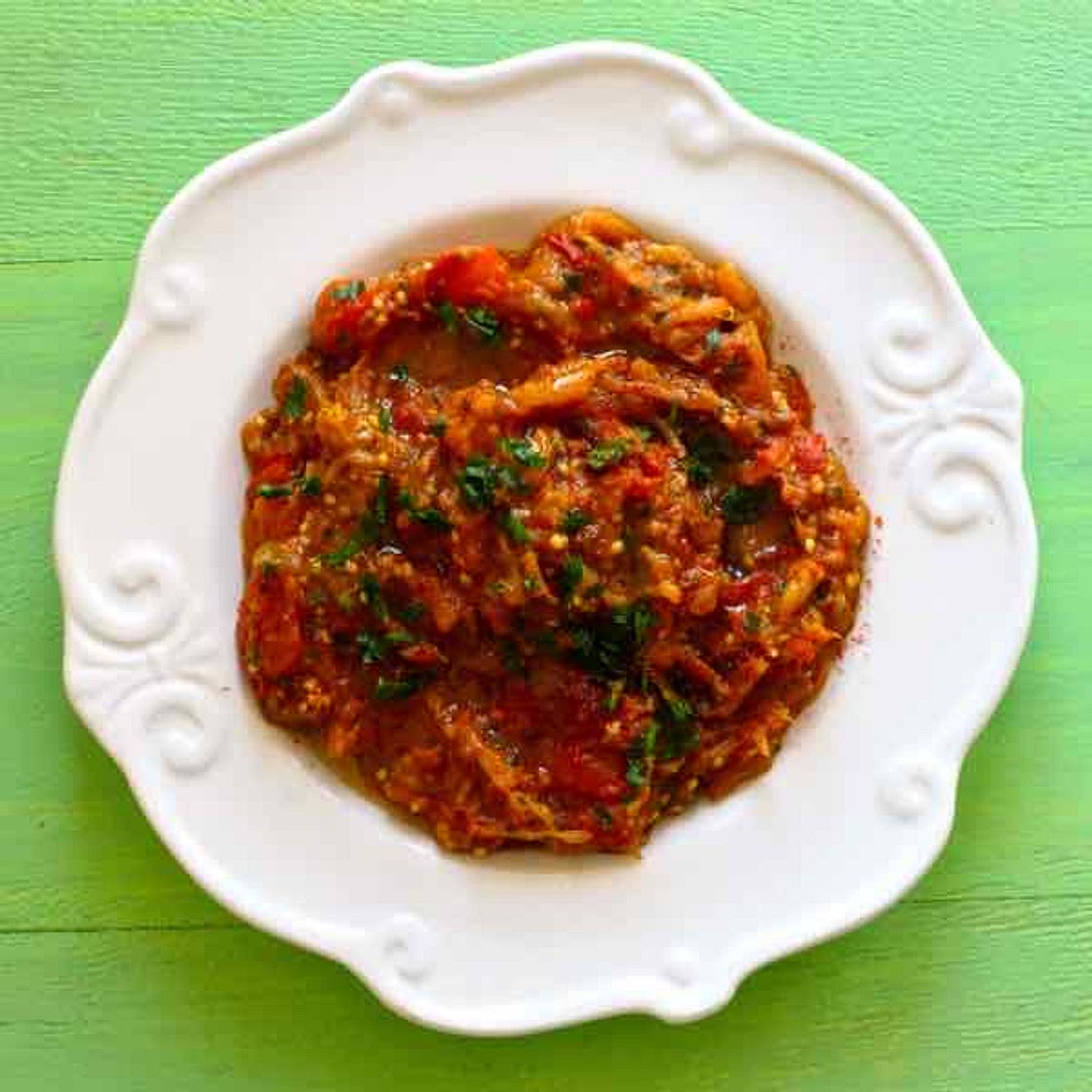 Eggplant Zaalouk