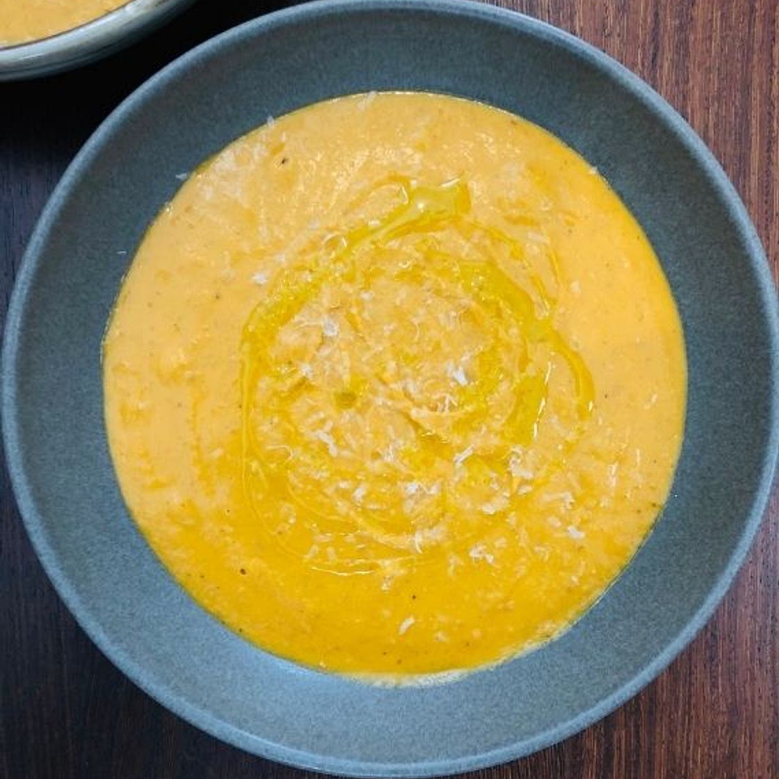 Garlic Squash and Chestnut Soup