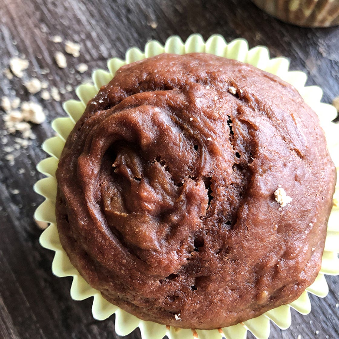 Skinny Chocolate Greek Yogurt Muffins
