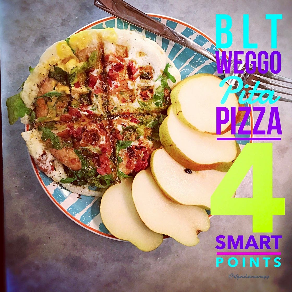 BLT Weggo Pita Pizza: 2 Weight Watchers Freestyle Smart Points (4 SP)