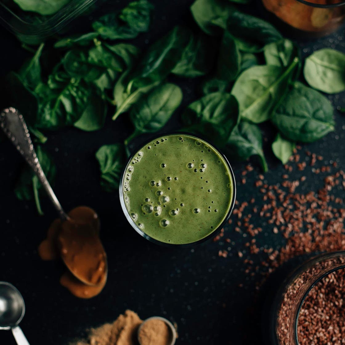 Peanut Butter Vanilla Green Shake