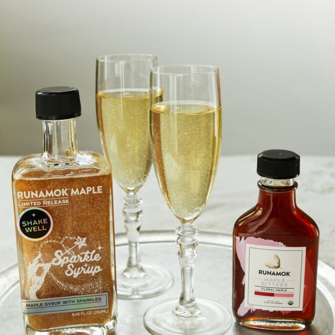 Shimmering Champagne Cocktail Recipe - Runamok Maple