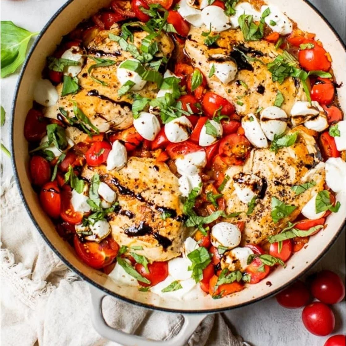 caprese chicken skillet (7 points each)