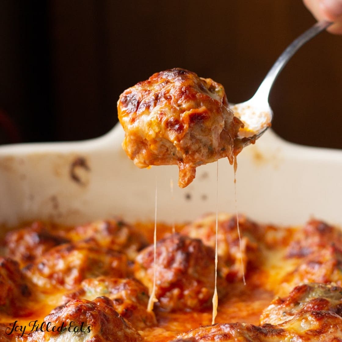 Keto Meatball Casserole