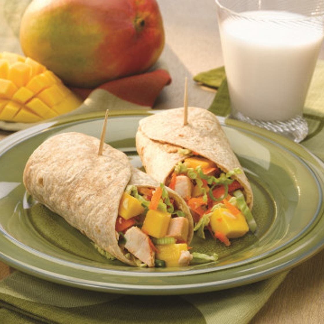Asian Mango Chicken Wraps | MyPlate