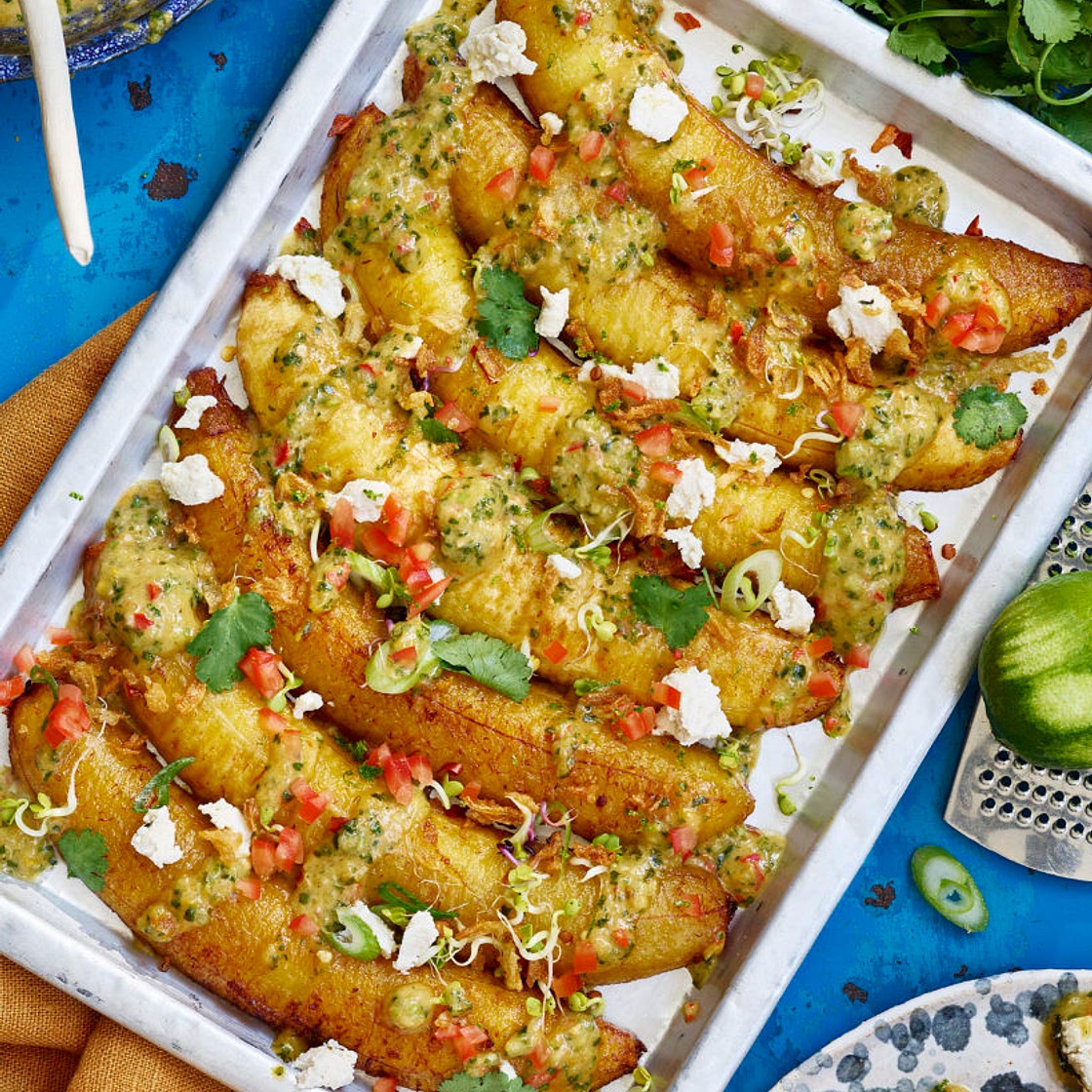 Caramelised Spiced Plantain with Jalapeño Dressing - Avant-Garde Vegan