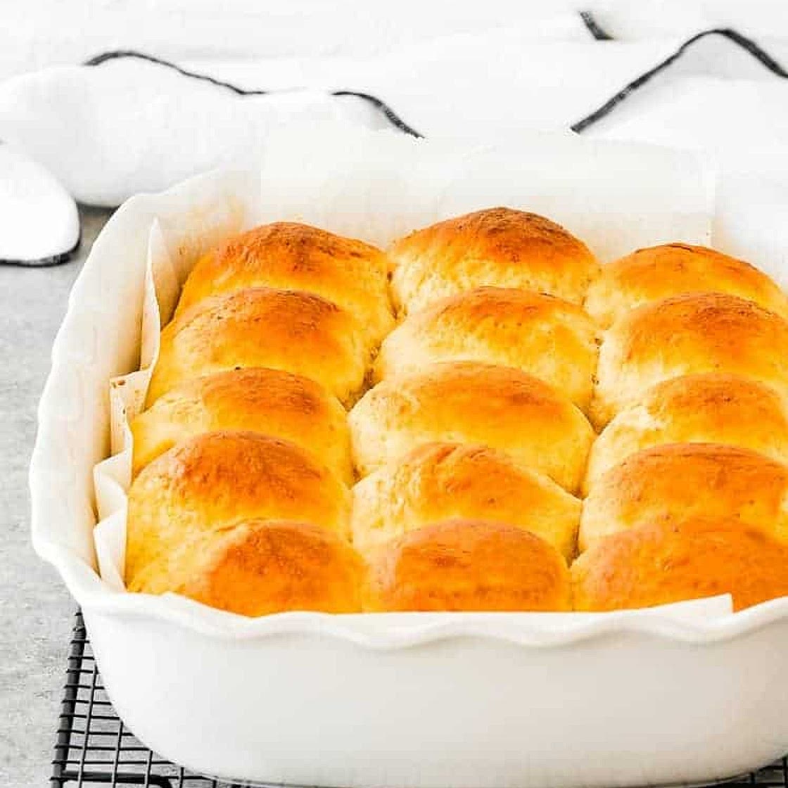 Eggless Homemade Hawaiian Rolls