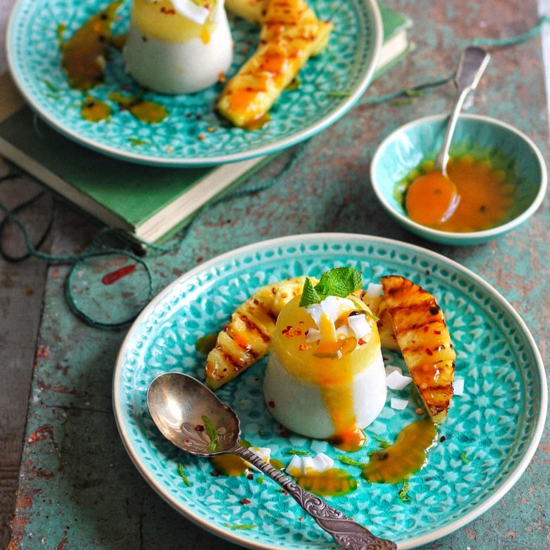 Piña Colada Panna Cotta - Avant-Garde Vegan