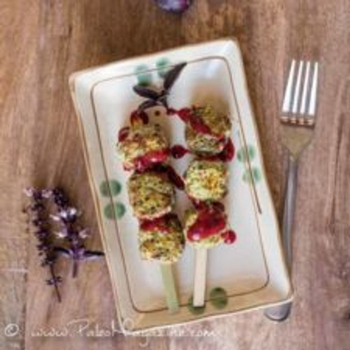 Spinach Basil Chicken Meatballs Recipe With Plum Balsamic Sauce [AIP, Paleo, Gluten-Free]