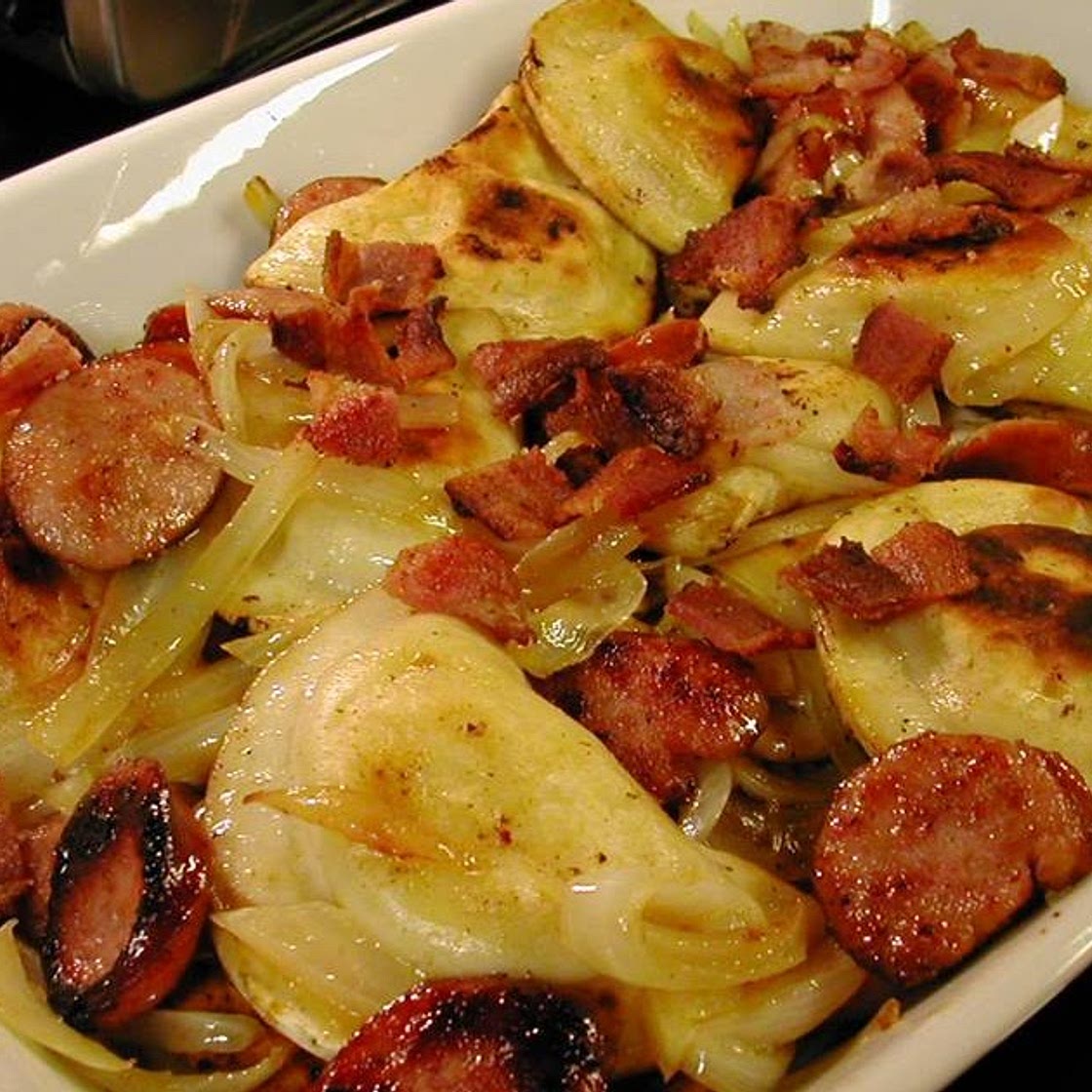 Recipe: Kielbasa and Pierogies