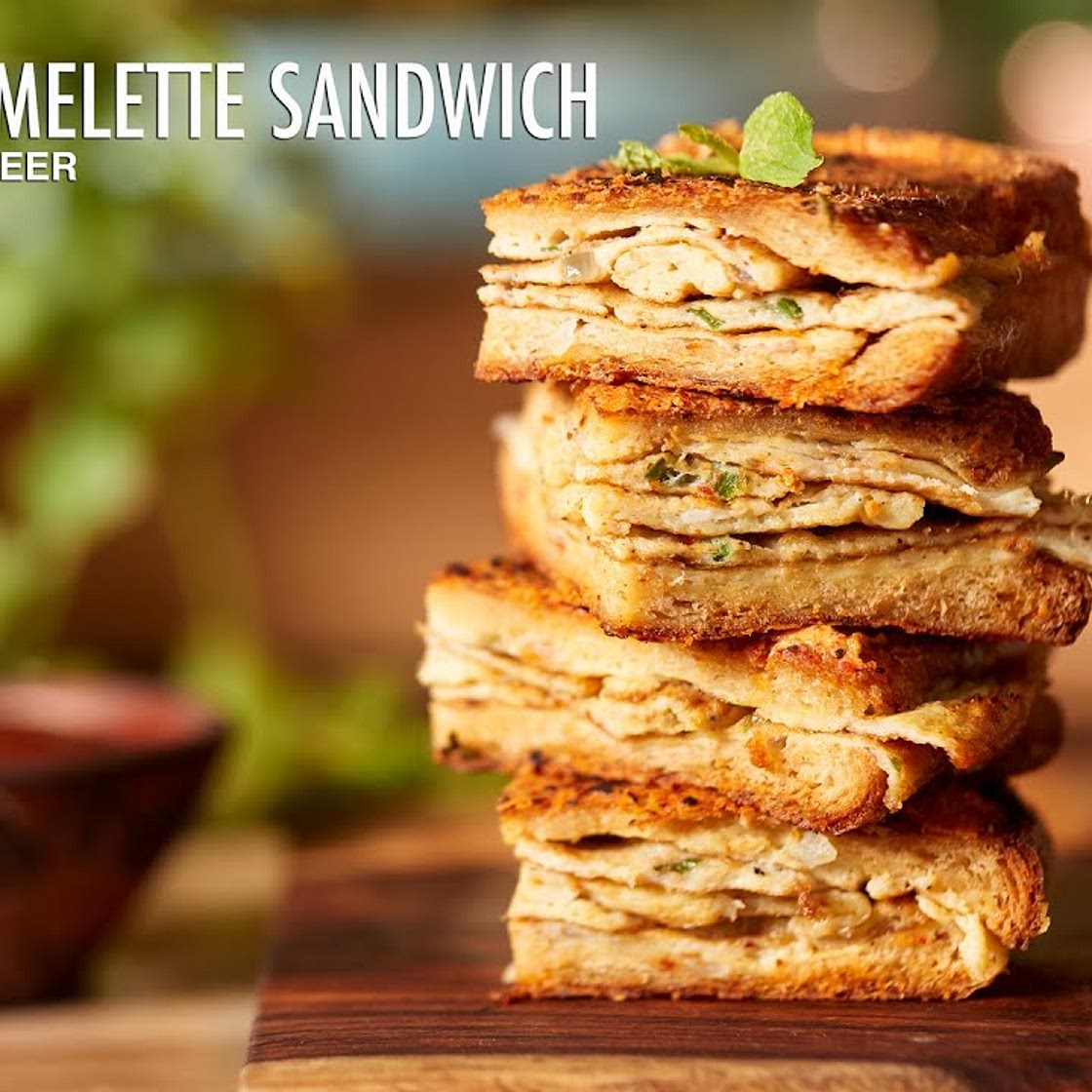 Tandoori Omelette Sandwich Recipe