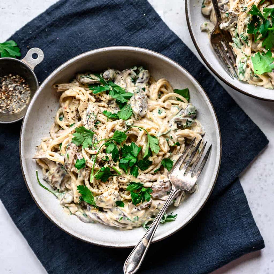 Vegan mushroom alfredo sauce