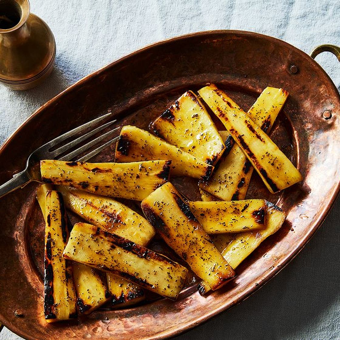 Seared and Glazed Parsnips with Rosemary