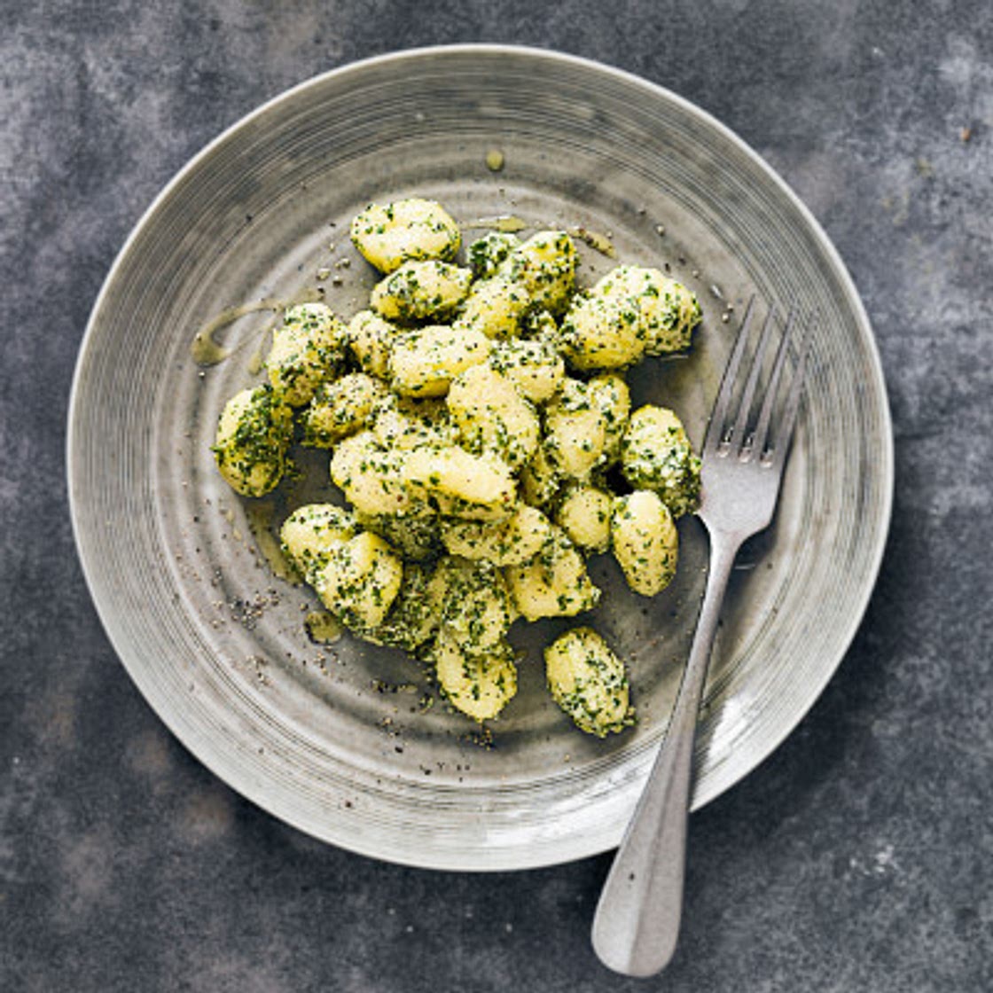 Gnocchi with kale pesto