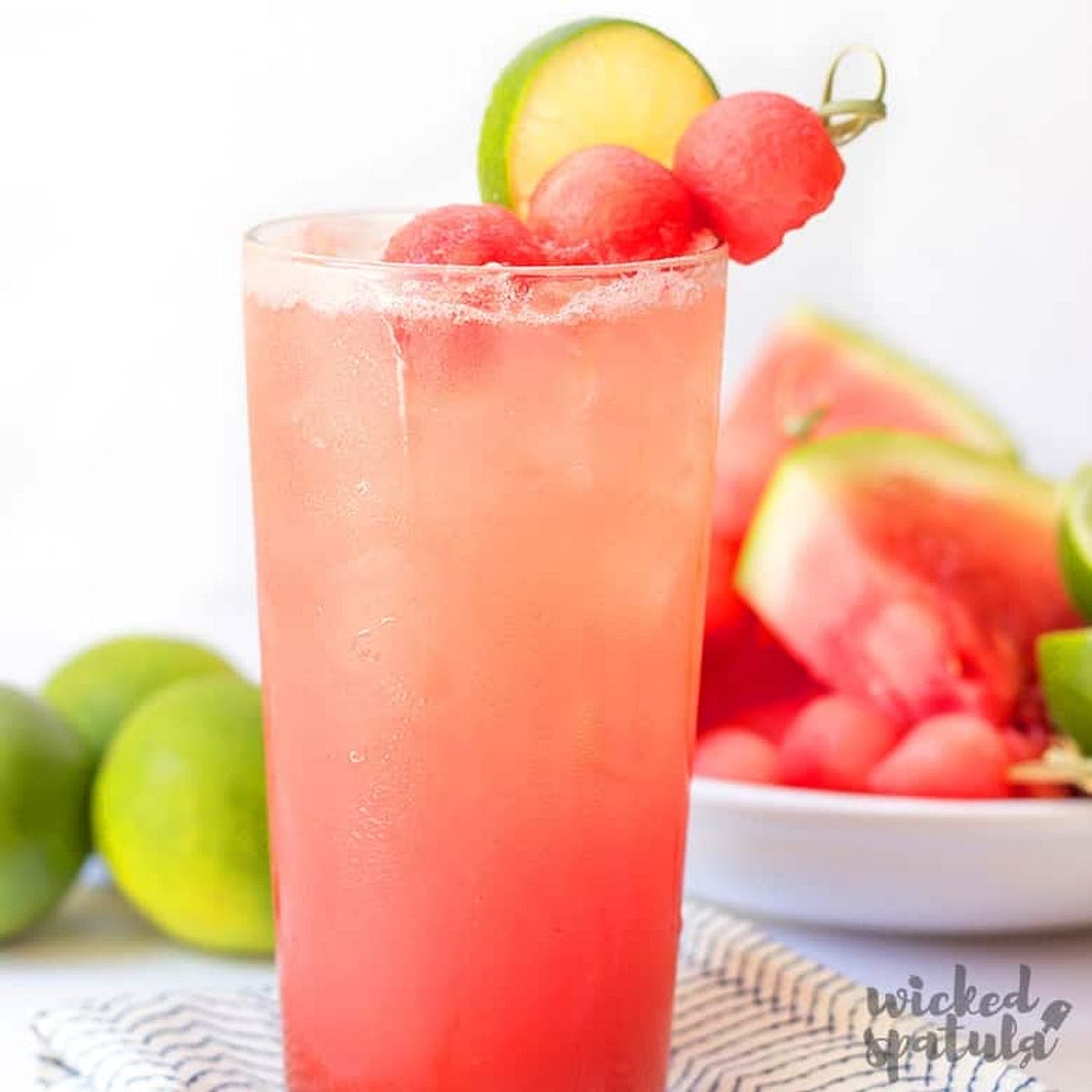 Lime Watermelon Coconut Water Recipe (A Natural Sports Drink)