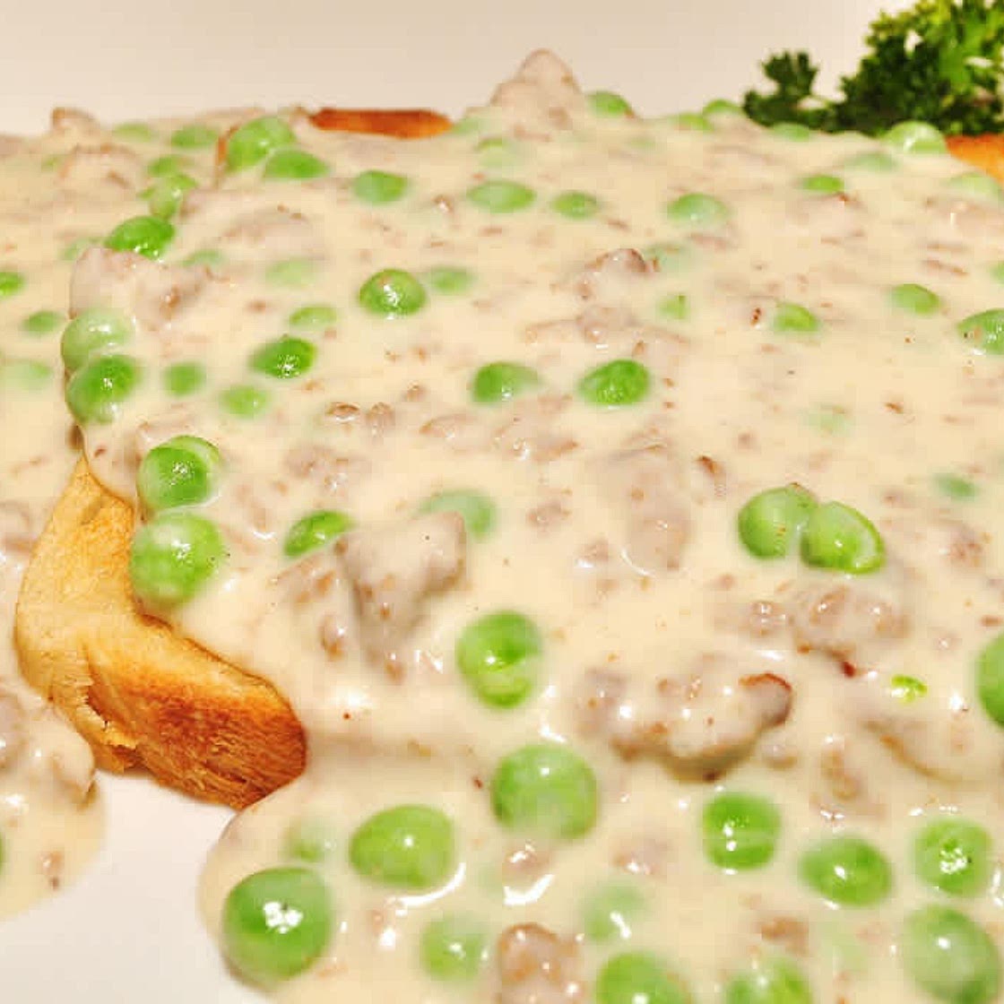 Creamed Peas on Toast