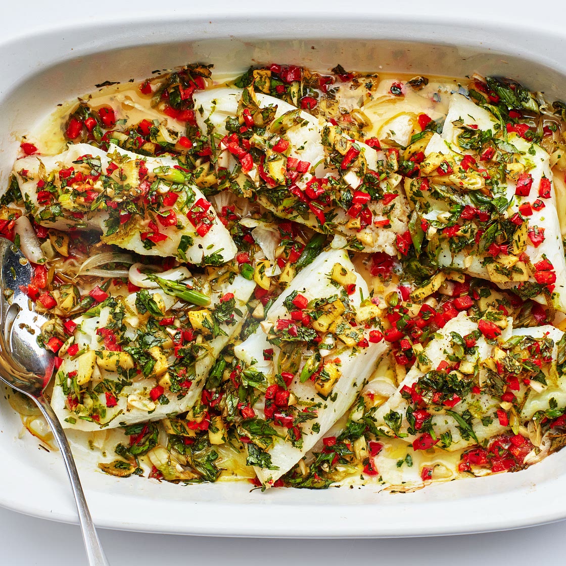 Green Seasoning Baked Cod