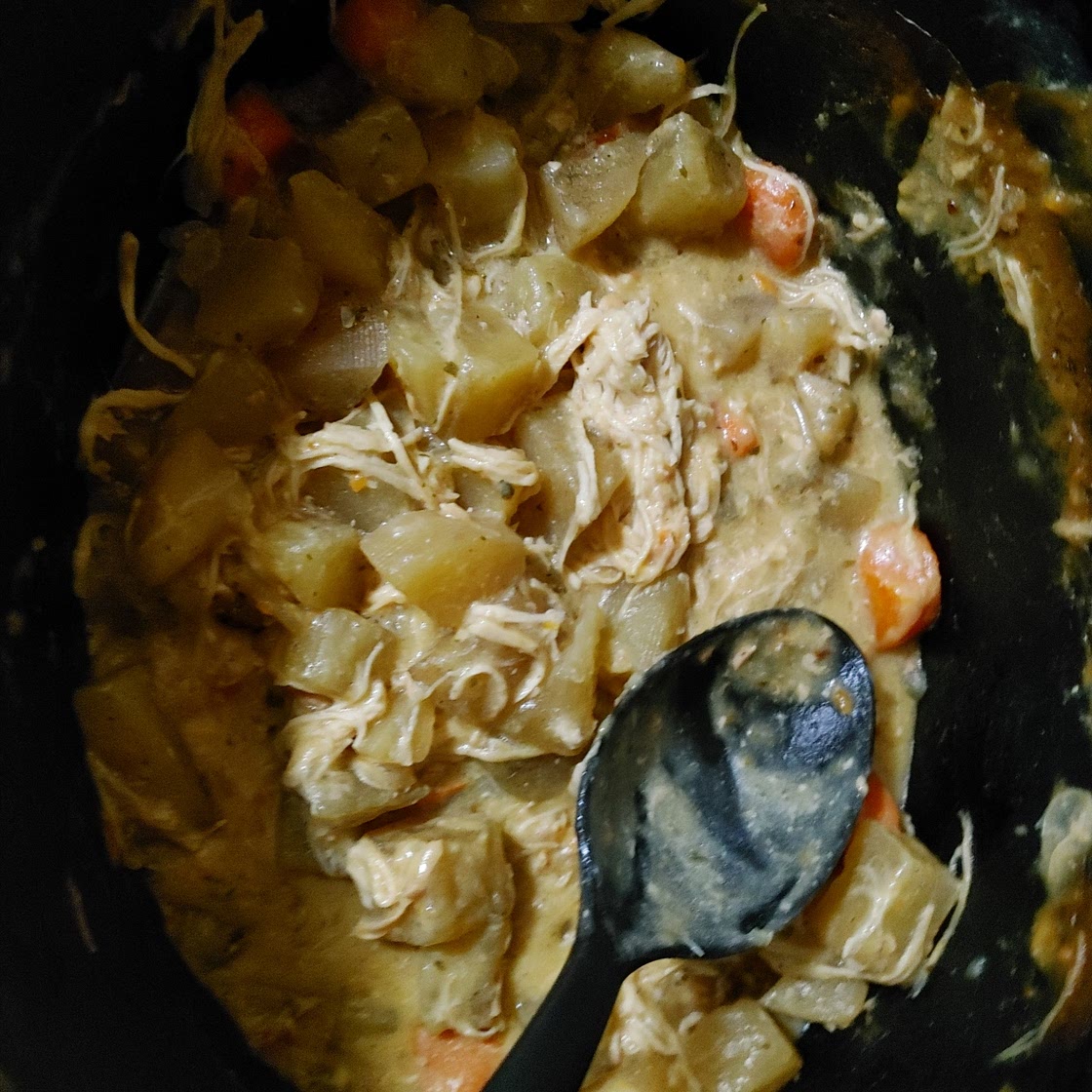 Crock pot creamy ranch and veg