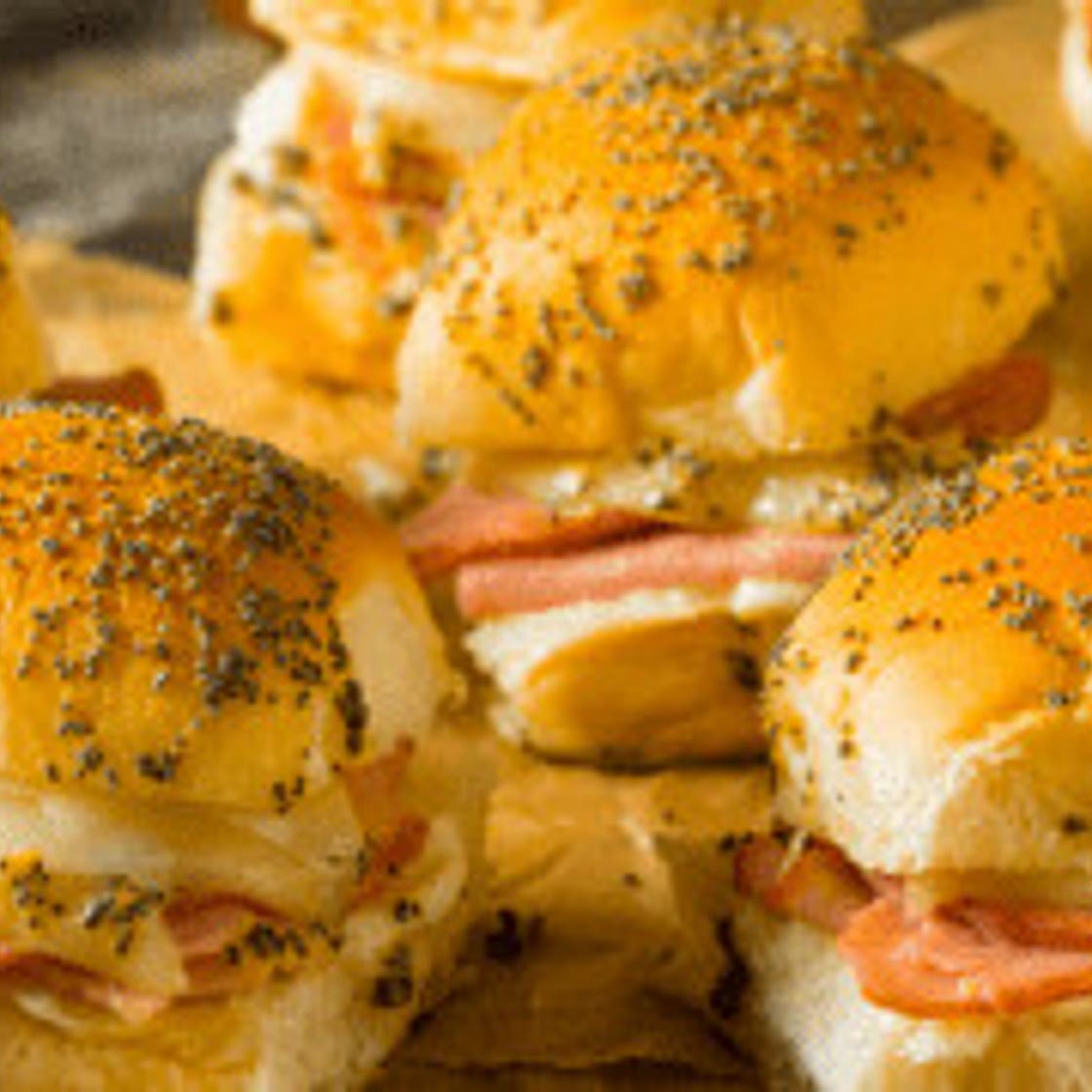 Air Fryer-King Hawaiian Ham and Cheese Sliders