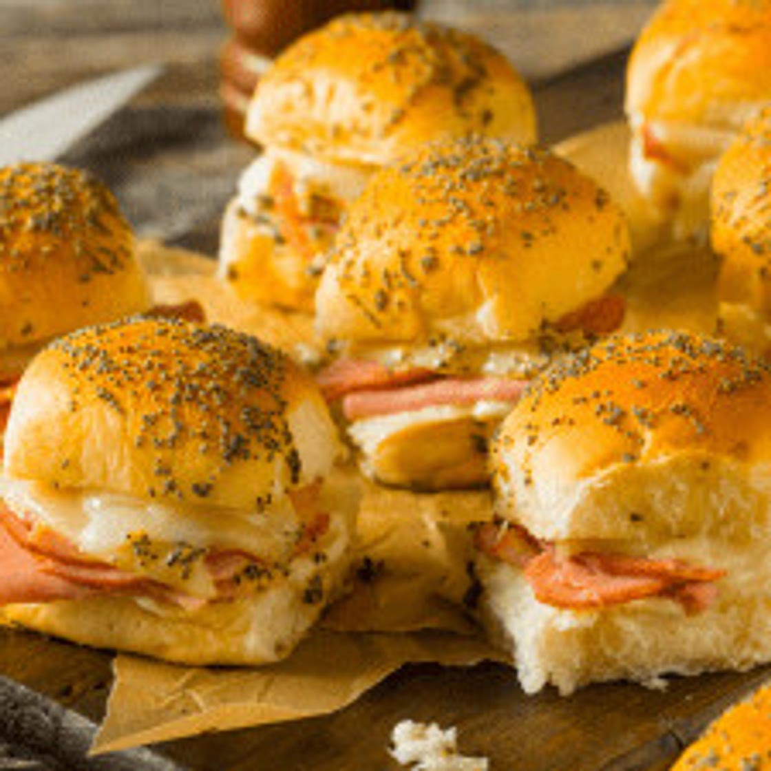 Air Fryer-King Hawaiian Ham and Cheese Sliders