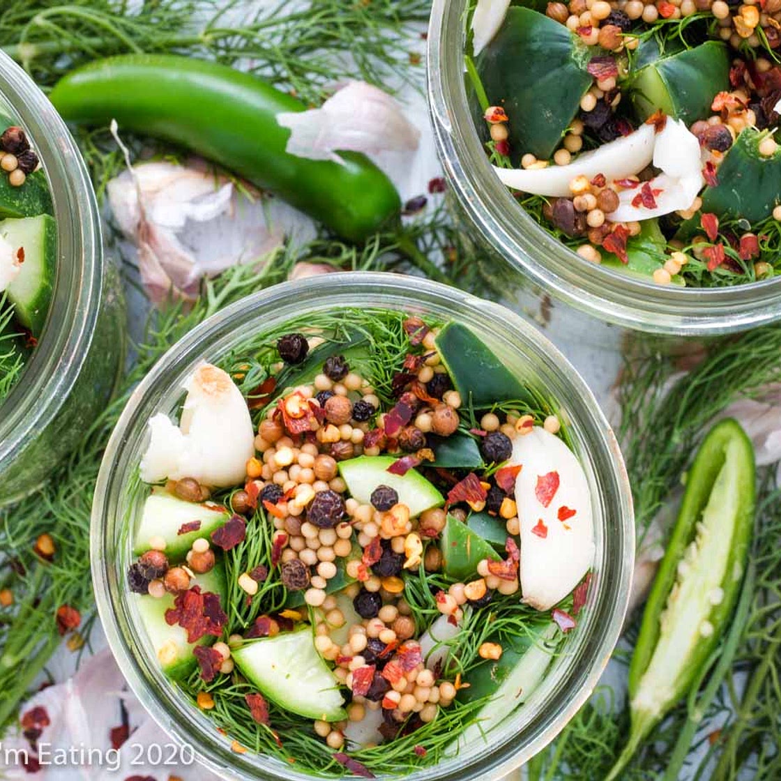 Spicy Refrigerator Dill Pickles