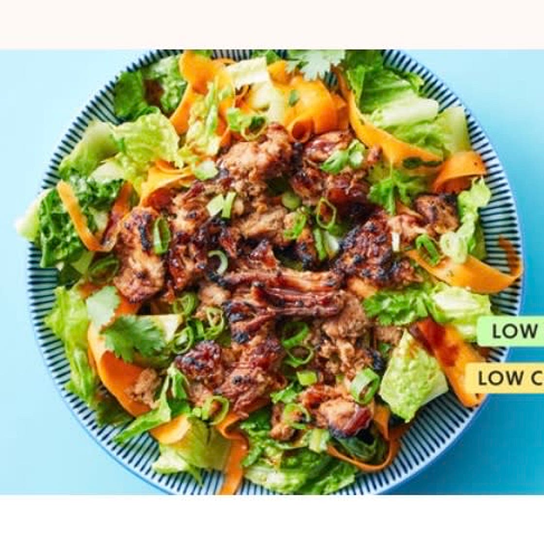 Chinese BBQ Pork Bowl with Crisp Salad