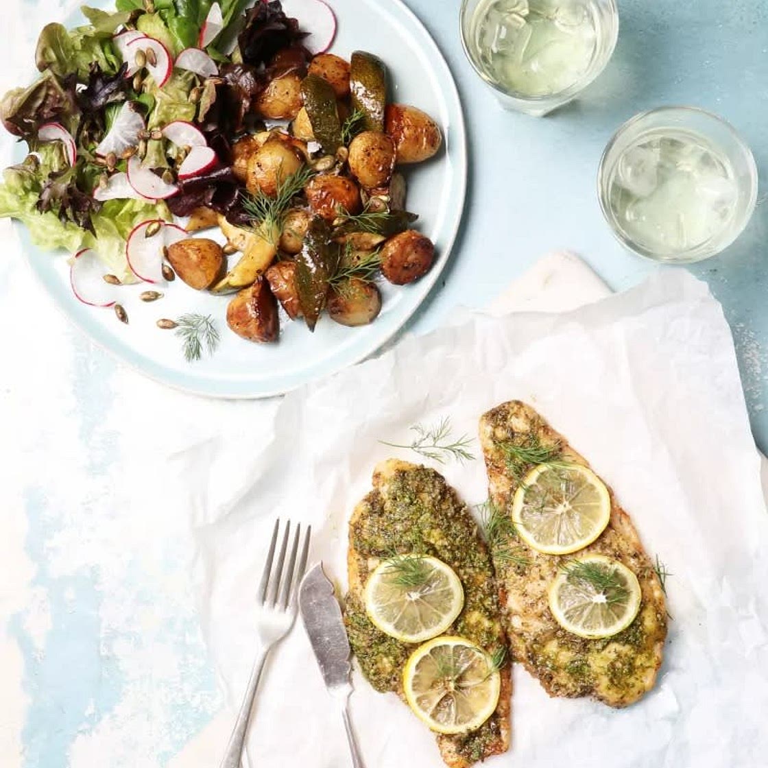 Lemon & Garlic Baked Basa