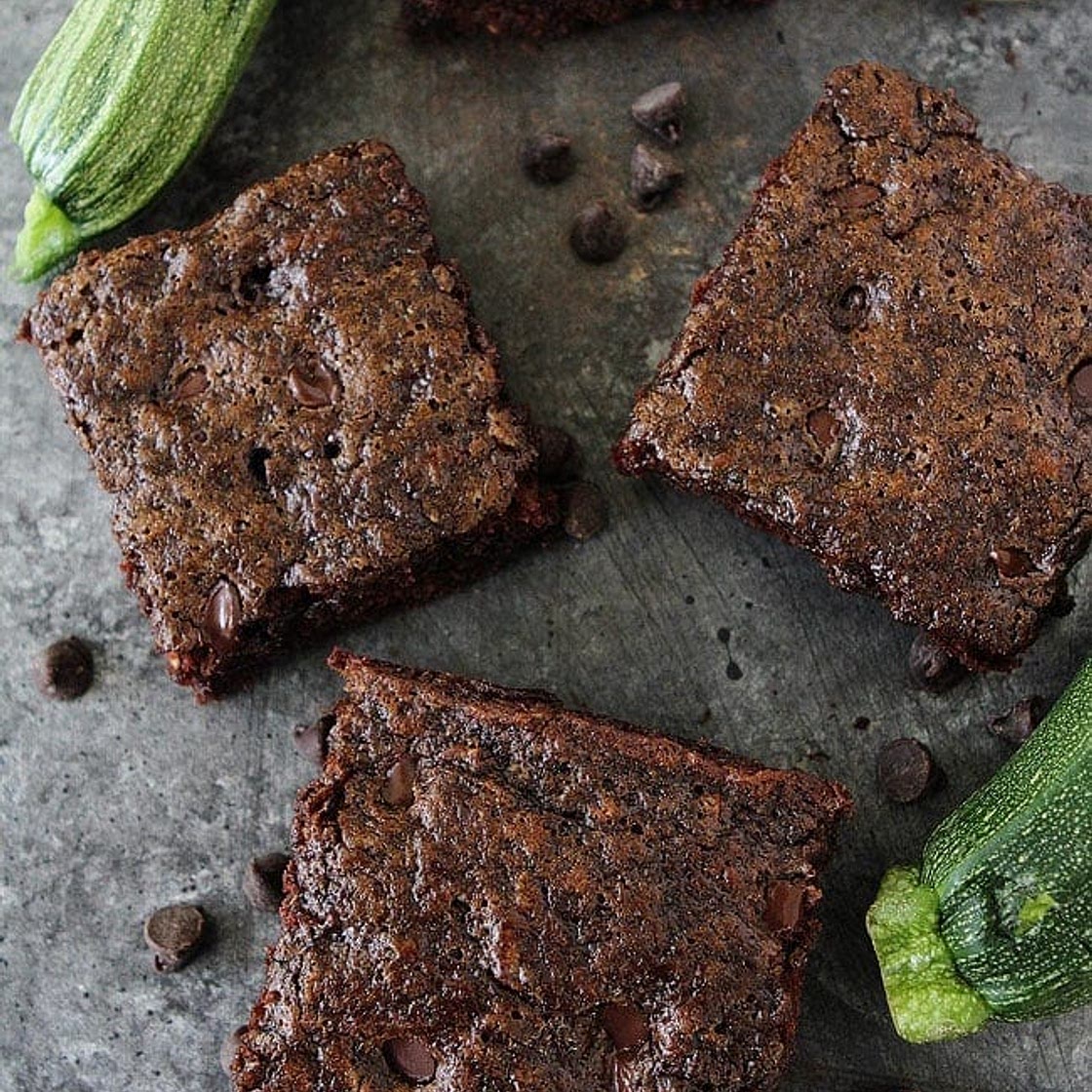 Chocolate Chip Zucchini Brownies