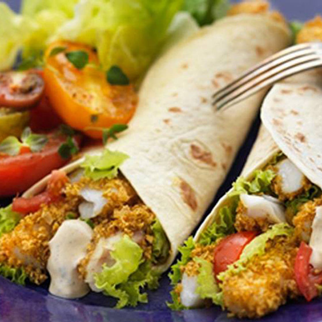 Crispy Cod Fajitas