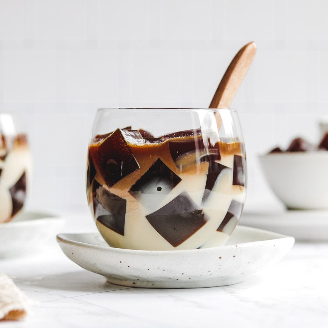 Vegan Coffee Jelly Dessert