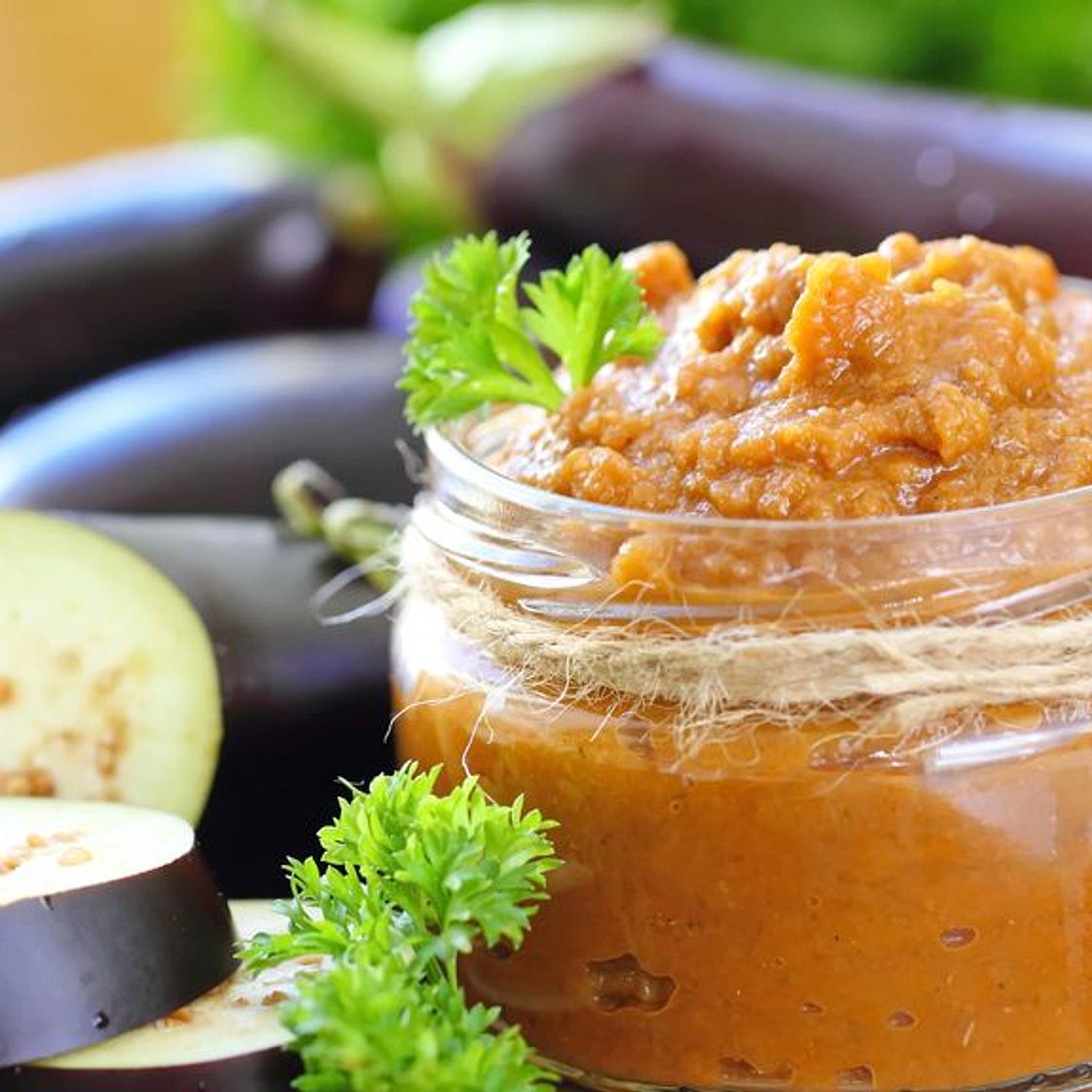 Caviar d'aubergines et tomates