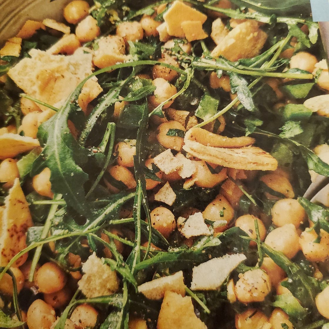 Chickpea salad with lemon vinaigrette