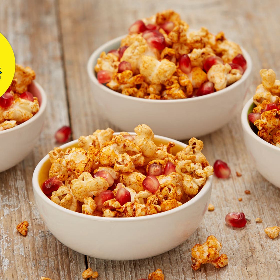 Piri-piri pomegranate popcorn - Change4Life