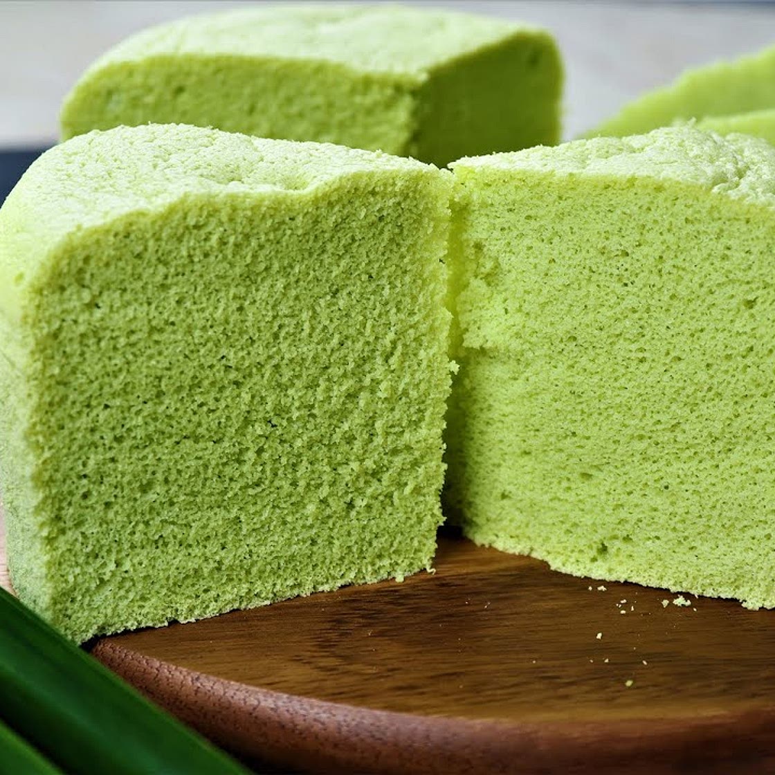 蒸班兰米糕 Steamed Pandan Rice Cake