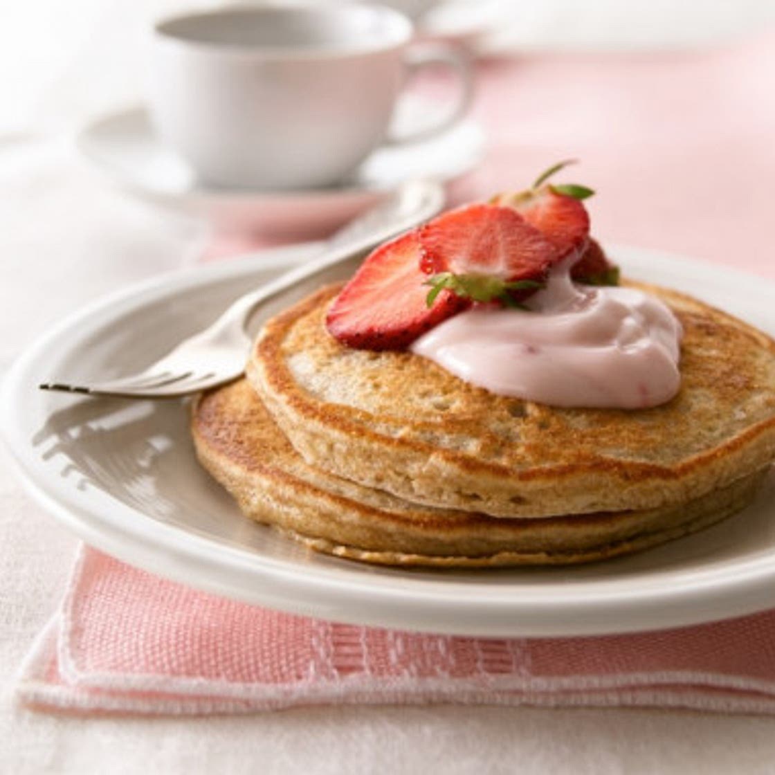 Whole Grain Strawberry Pancakes | MyPlate