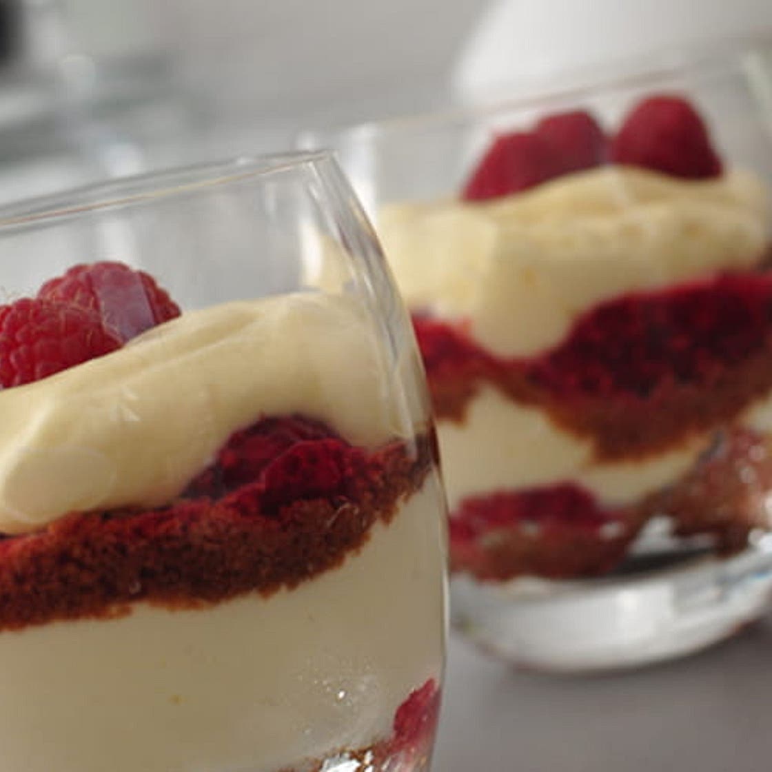 Tiramisu aux framboises et spéculoos