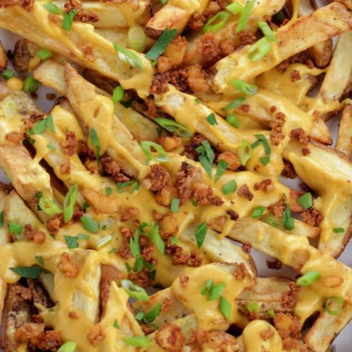 Easy Vegan Cheese Fries - It Doesn't Taste Like Chicken