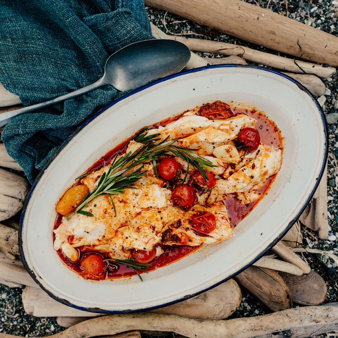 Halibut With Sausage
