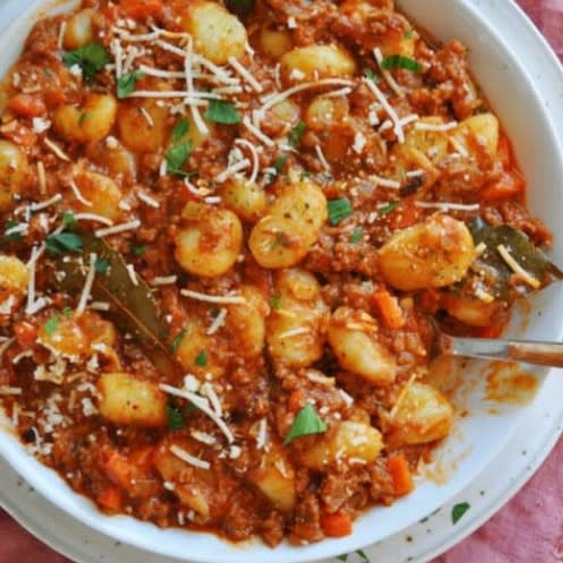 Vegan Parmesan Gnocchi Bolognese - Rabbit and Wolves