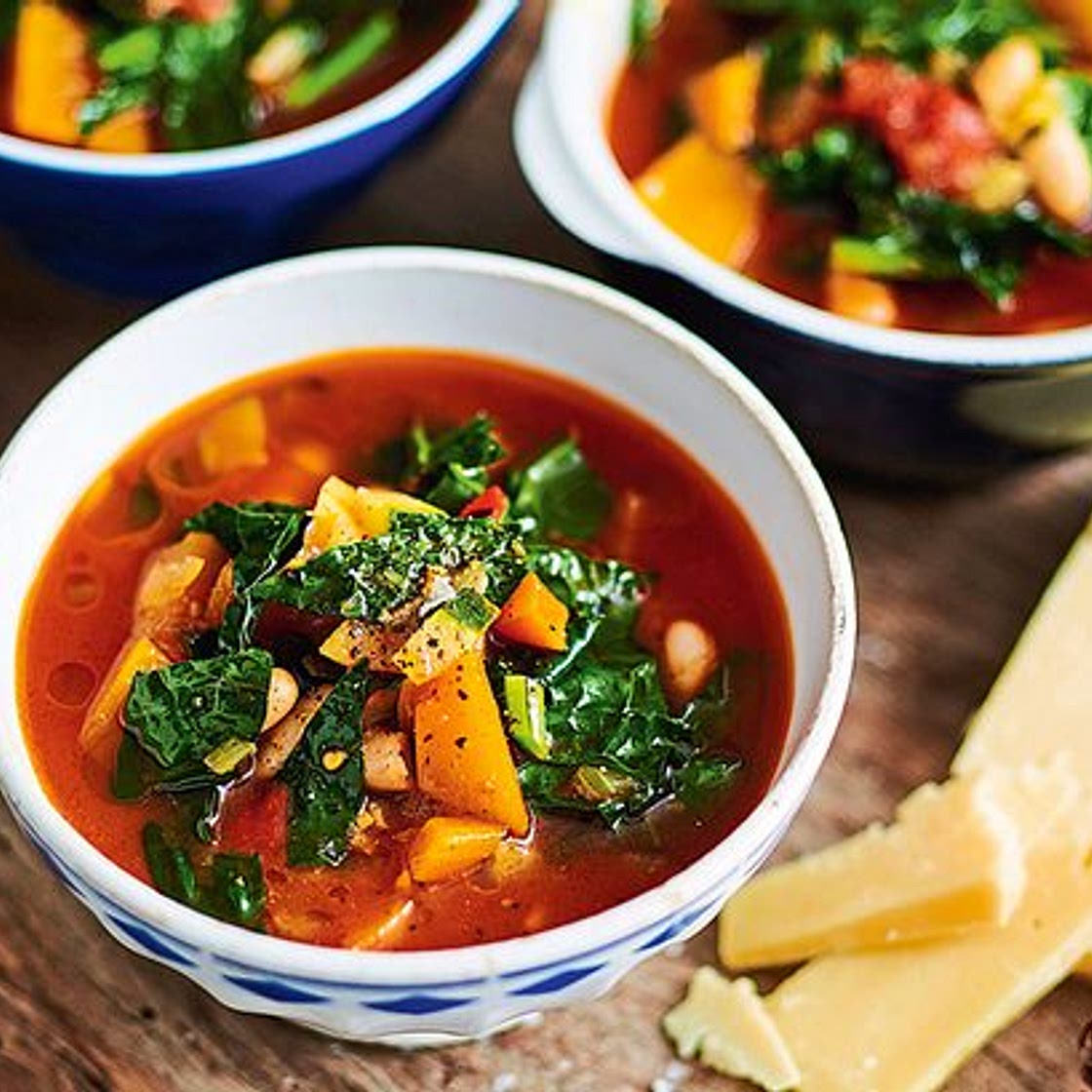 Fixe Grünkohl-Minestrone